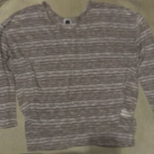 Old Navy Women’s Striped Tan Sweater